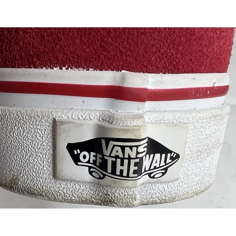 Vans Old Skool Checkerboard Red White Womens Low Top Sneakers Skate Shoes - Picture 5 of 8